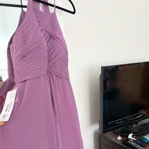 Azazie adriana bridesmaid dress Chiffon wisteria size 10 NWT